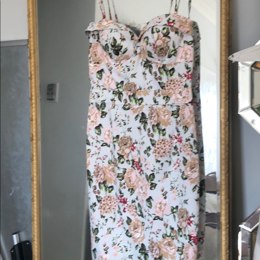 Floral bustier dress size 0